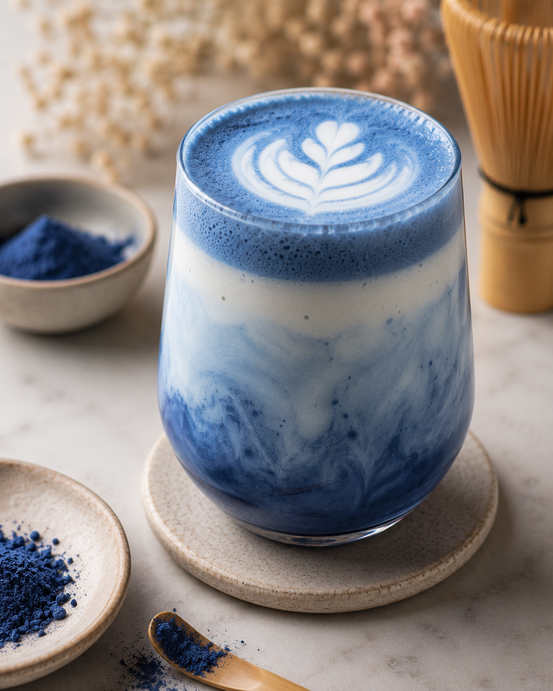 Matcha framboise bleue