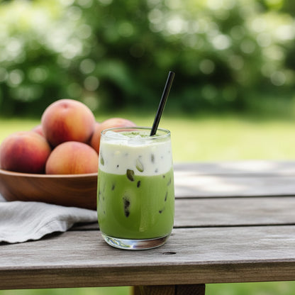 Matcha à la pêche